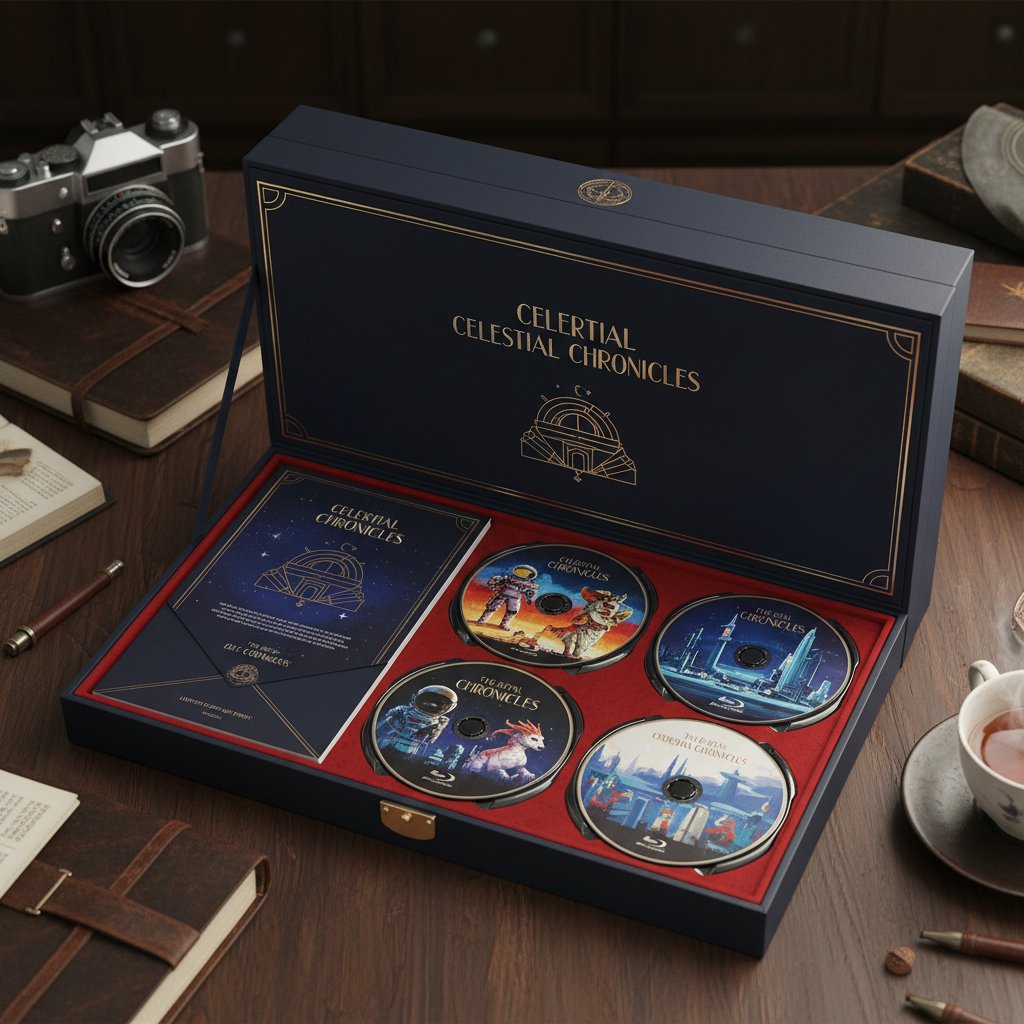 A close-up of a boutique DVD label’s exclusive release, premium packaging, artisan design