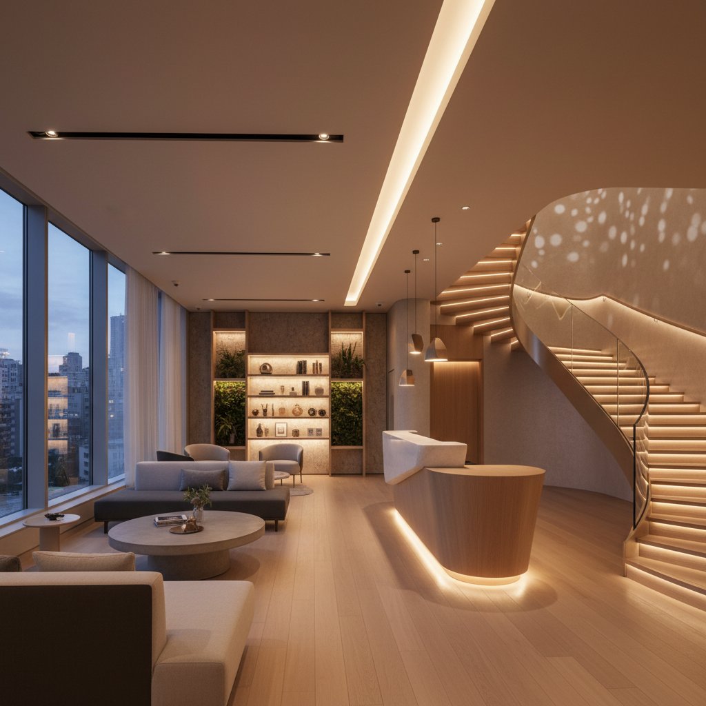 Nowoczesny hotel butikowy z designerskim wnętrzem i nietypowym oświetleniem