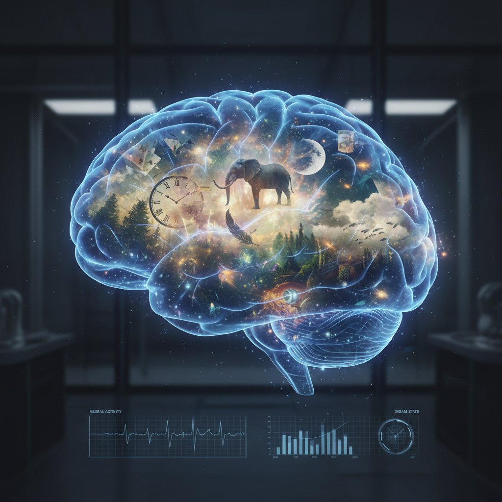 Skan mózgu podczas fazy REM z wizualizacją snów – neurobiologiczne podstawy treści ukrytej snu