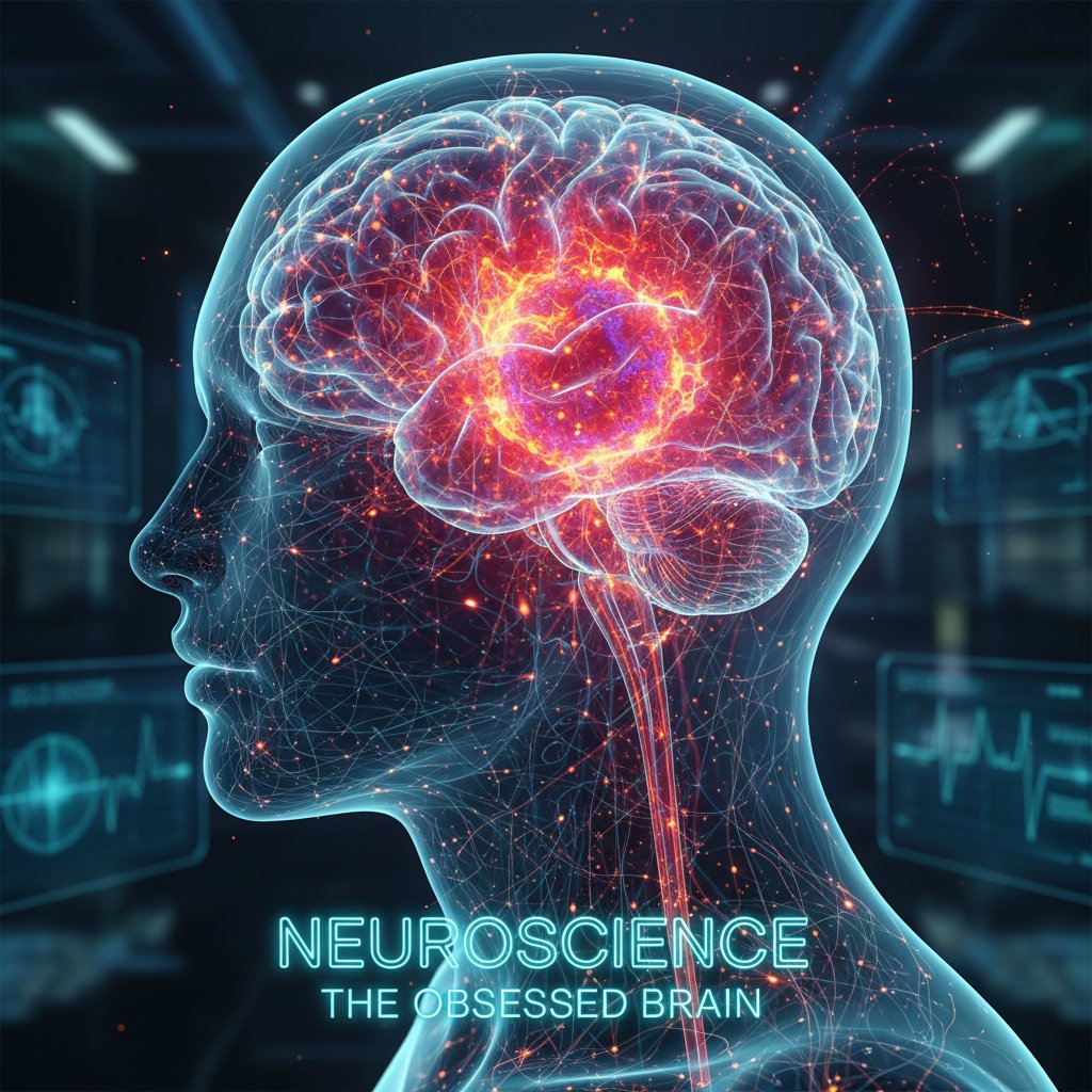 Obraz mózgu z aktywowanymi obszarami podczas fiksacji, zdjęcie z pracowni neurologicznej