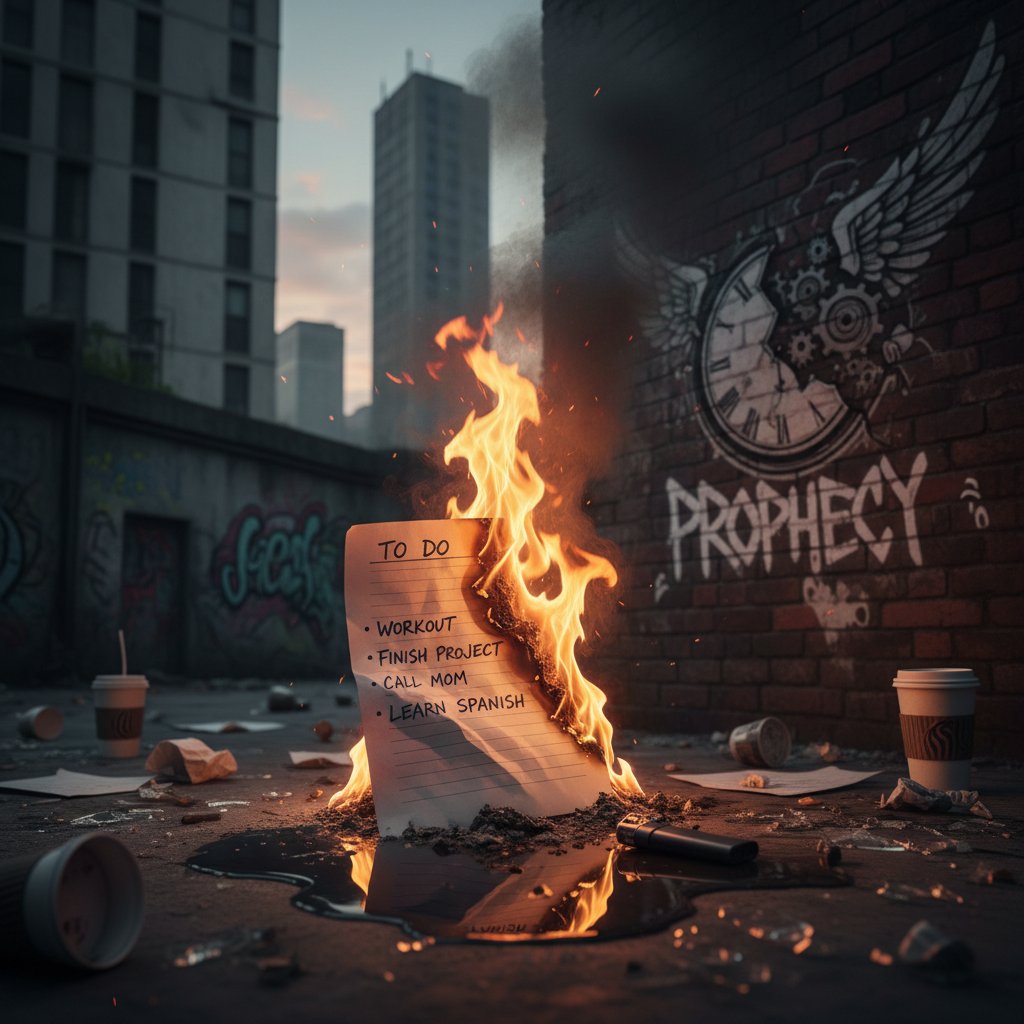 Płonąca lista zadań – symbol radykalnej zmiany