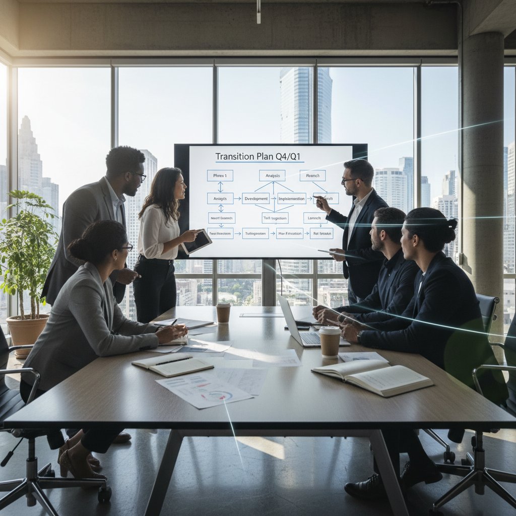 Zespół planujący wdrożenie nowej księgowości, alternatywa dla kosztownych konsultacji księgowych