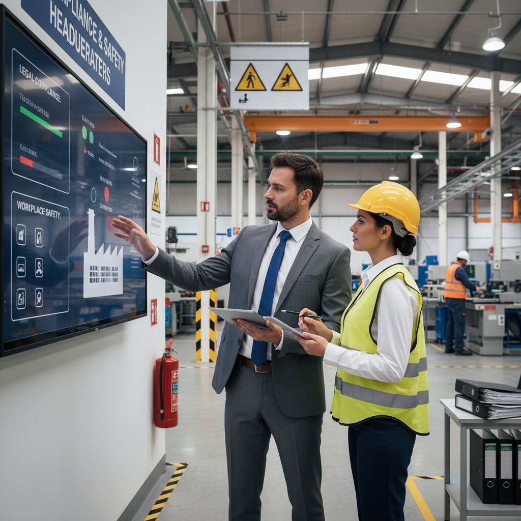 Przedsiębiorca odhaczający checklistę zabezpieczeń prawnych firmy