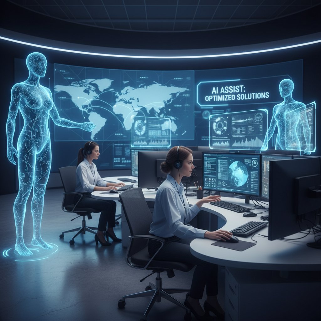 Comparison of traditional call center and AI teammate for enterprise support and cost effective support