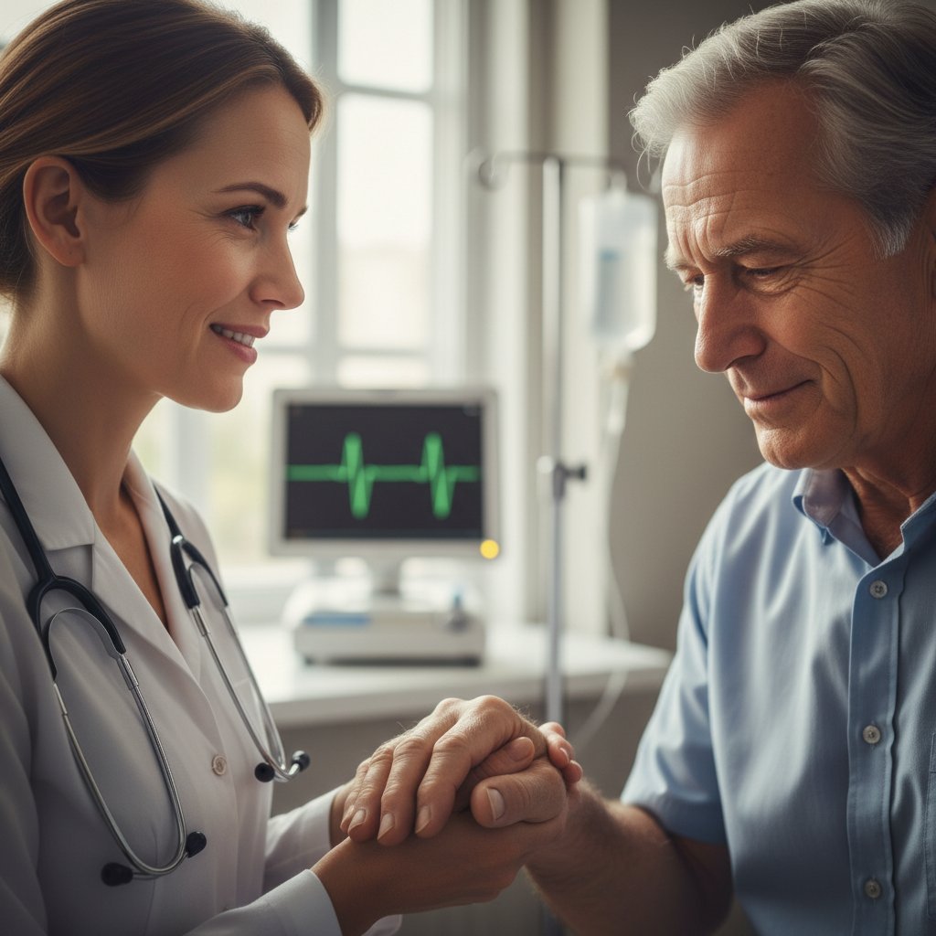 Mikroekspresje pacjenta podczas rozmowy z lekarzem.