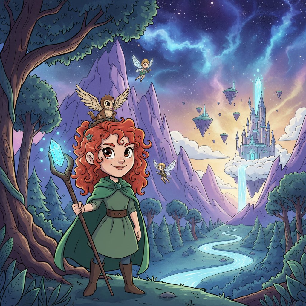 Kreatywny avatar w stylu bajkowym wyrażający oryginalność i emocje