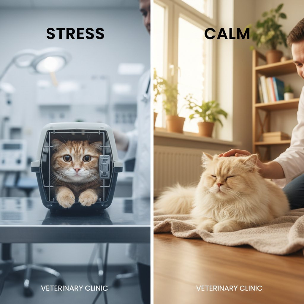 Porównanie reakcji kota w różnych gabinetach weterynaryjnych