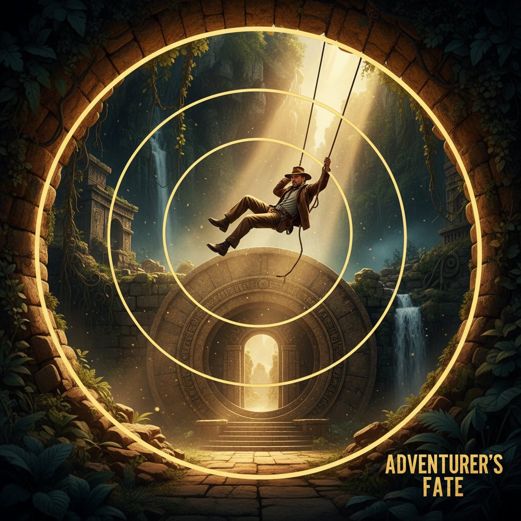 A celebrated film frame with a golden spiral overlay, analyzing the golden ratio in cinema