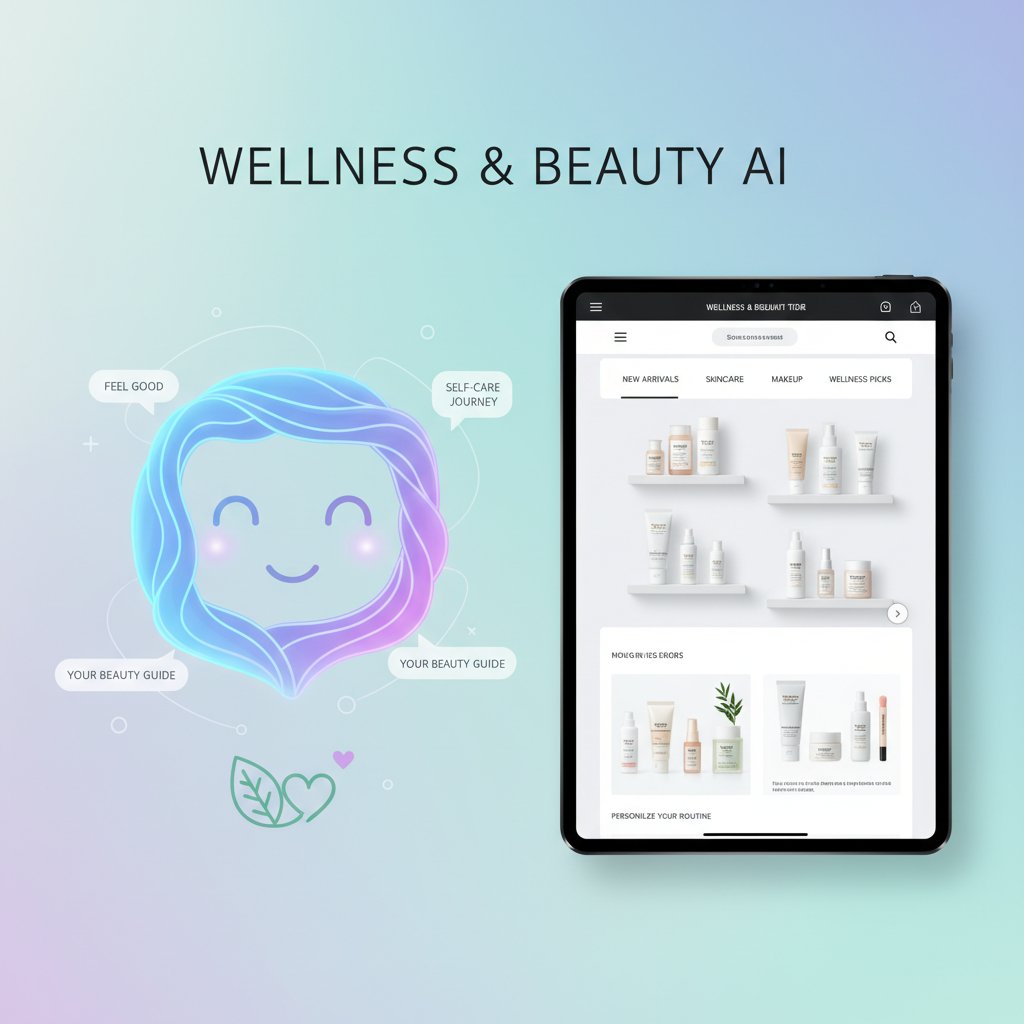 Chatbot AI używany do konsultacji wellness oraz w sklepie internetowym z kosmetykami