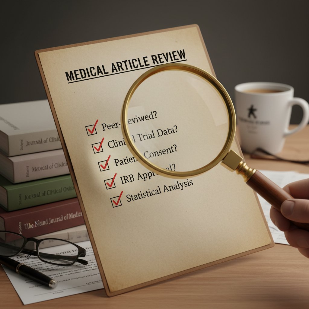 Lista kontrolna i lupa na artykułach medycznych – praktyczny test rzetelności źródeł