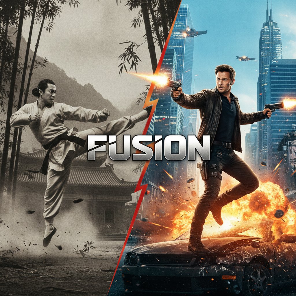 Comparison of classic Hong Kong and modern Hollywood kung fu choreography