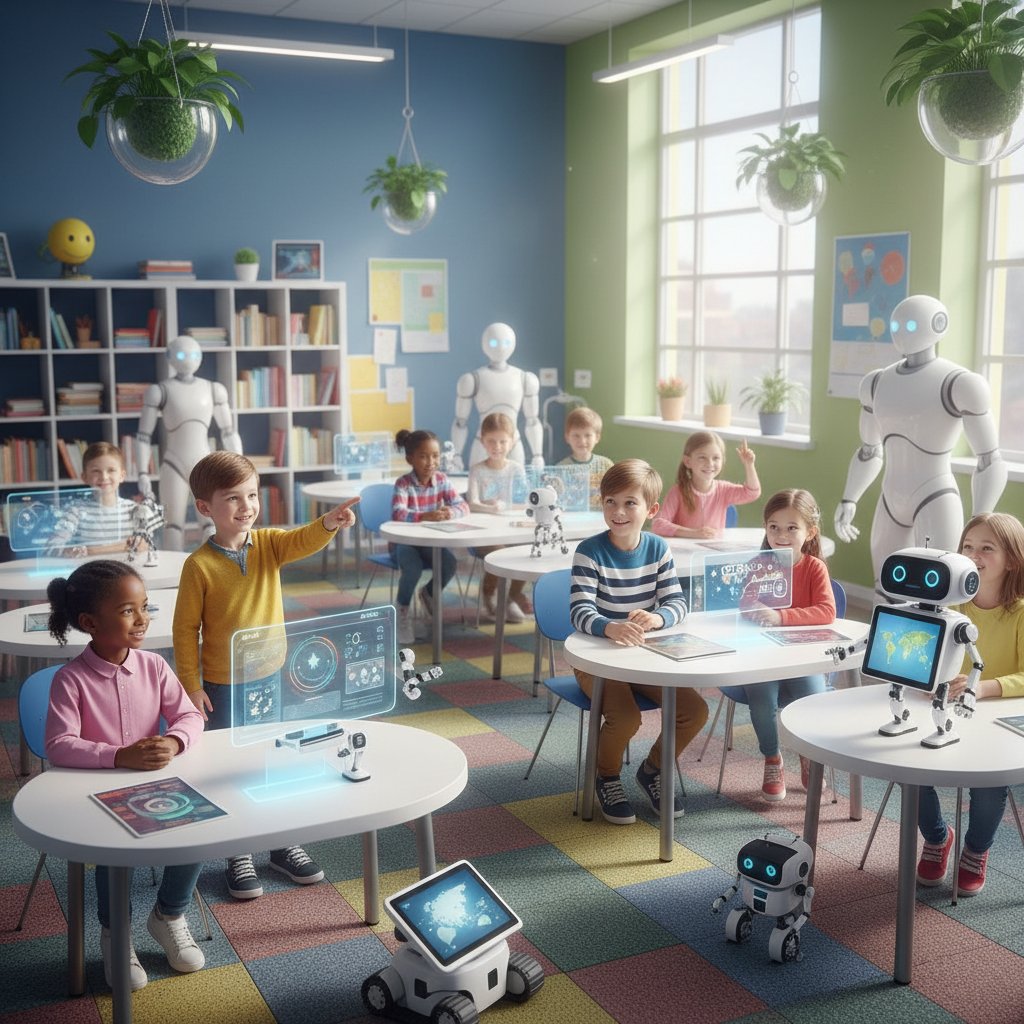 Lekcja z udziałem dzieci i robotów – edukacja przyszłości