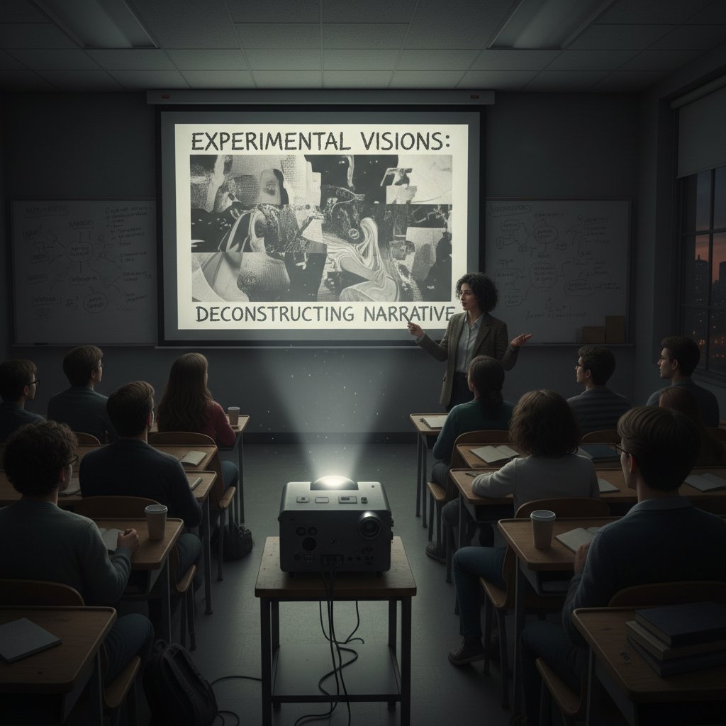 Classroom screening of experimental film, educational impact