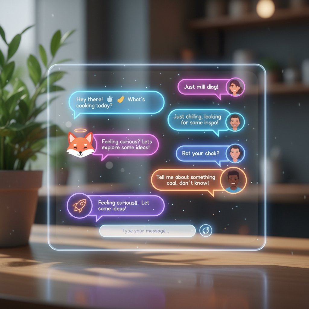 Interfejs chatbotu ankietowego imitujący ludzki dialog