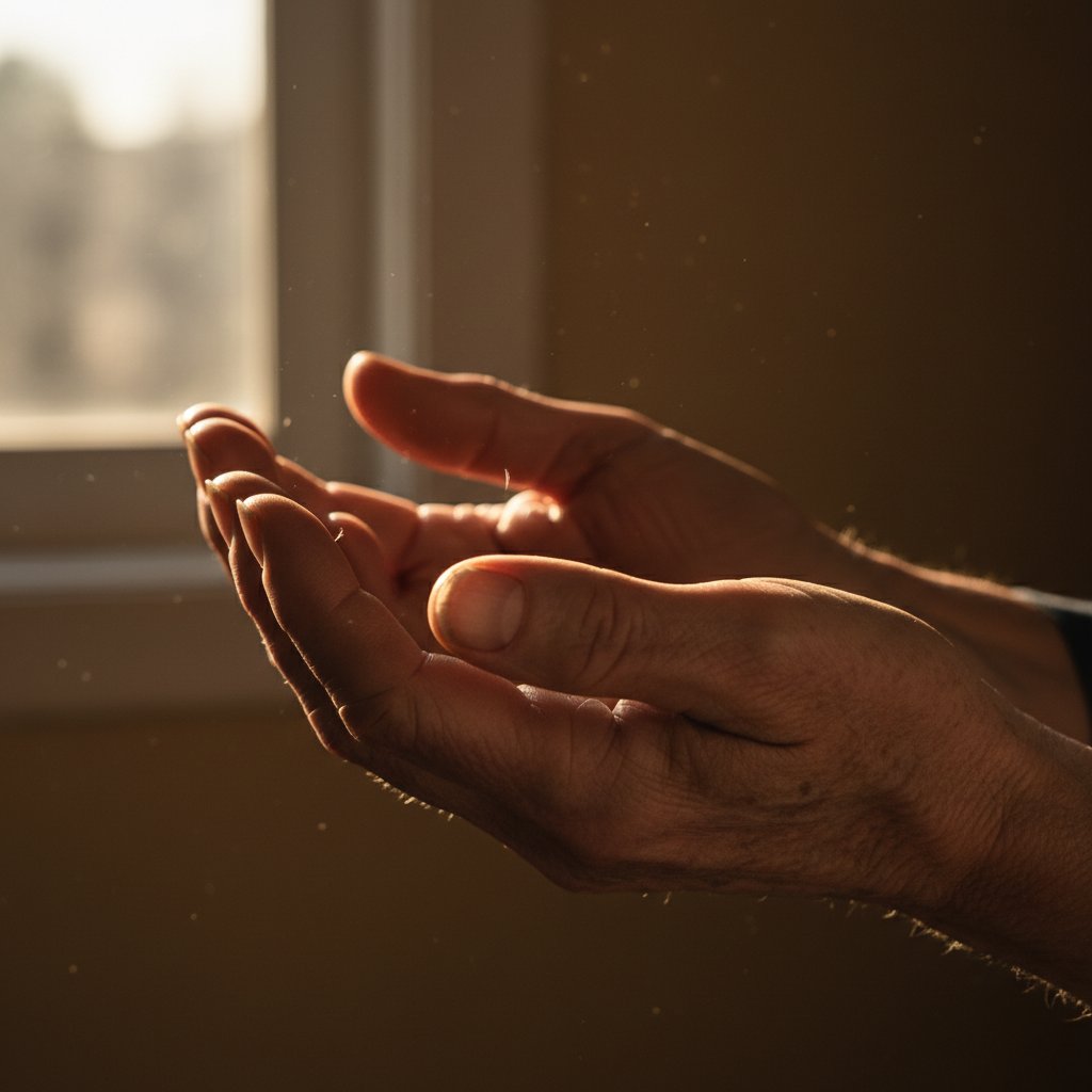 Dłonie z wyraźnie suchą skórą i łamliwymi paznokciami – objaw niedoczynności tarczycy