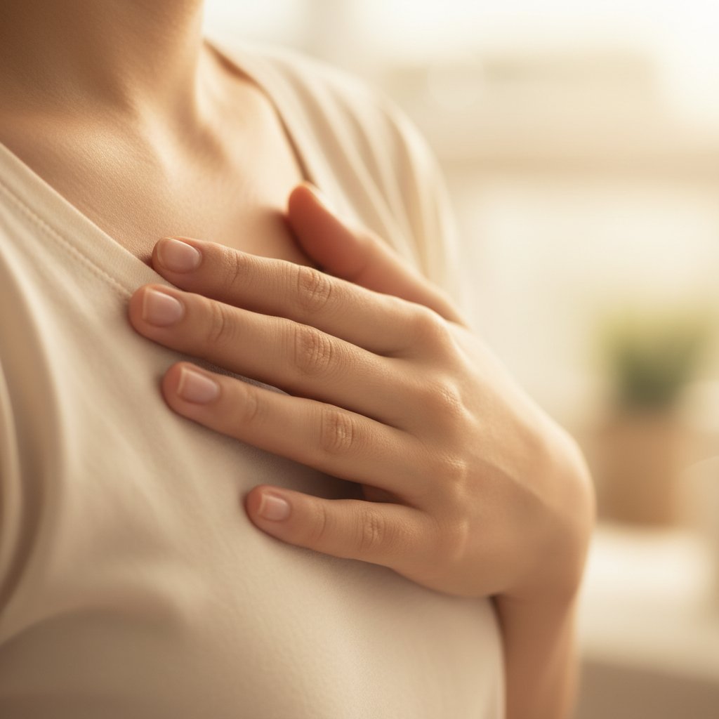 Dłoń na sercu – symbol refleksji i nadziei