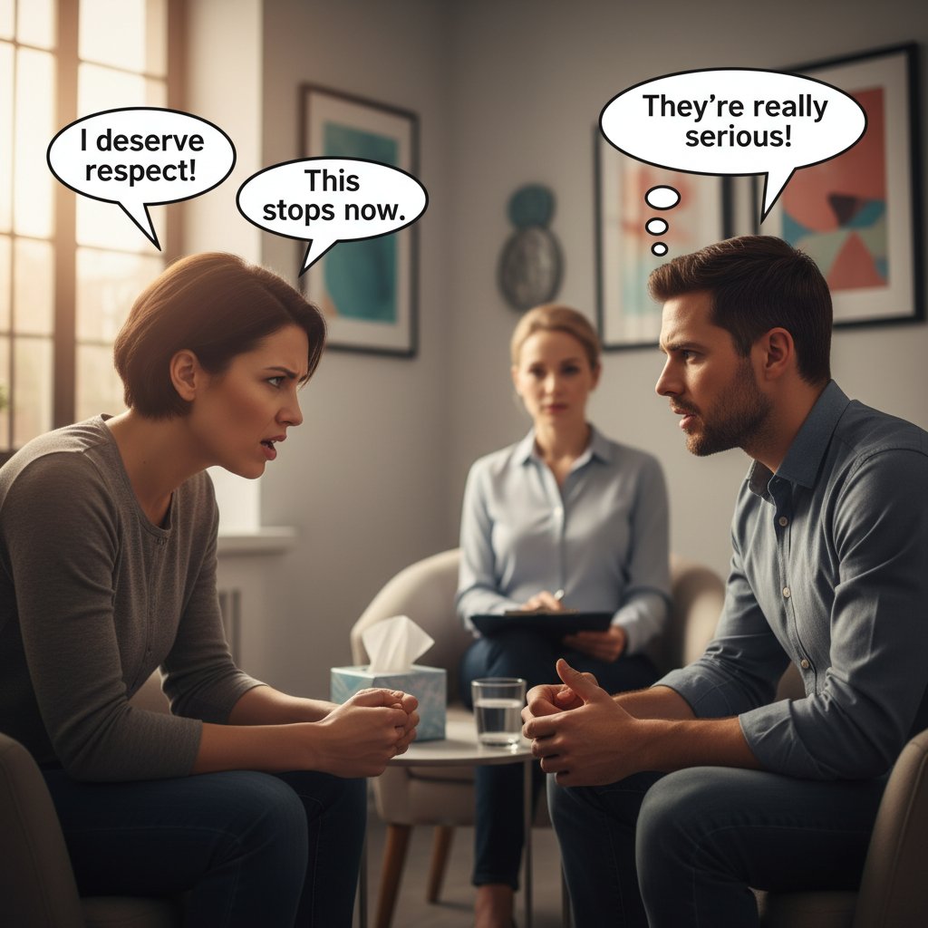 Ćwiczenia asertywności podczas sesji psychoterapeutycznej