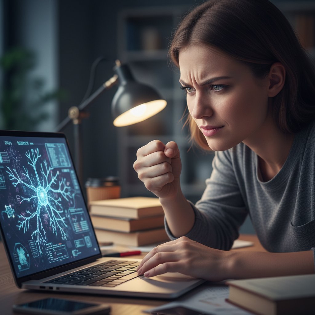 Student przełamujący bariery dzięki nauce neurobiologii online