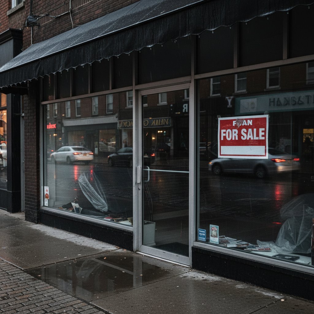 Zamknięte solarium z napisem 'na sprzedaż' – zmiany na rynku