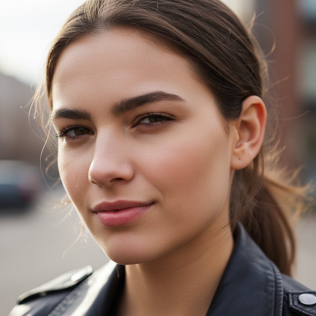 Zbliżenie na twarz osoby, która patrzy wyzywająco w obiektyw – symbol odwagi i konfrontacji z prawdą