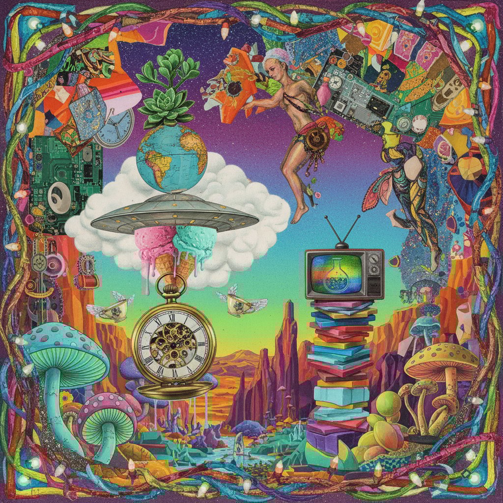 Kolaż nieoczywistych inspiracji twórczych, kreatywne źródła pomysłów na bohaterów