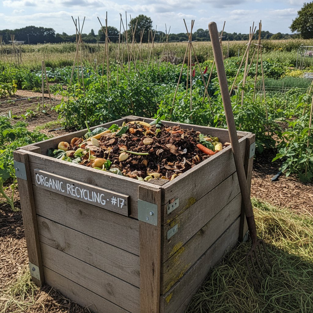 Kompostownik na działce, naturalny recykling odpadów organicznych