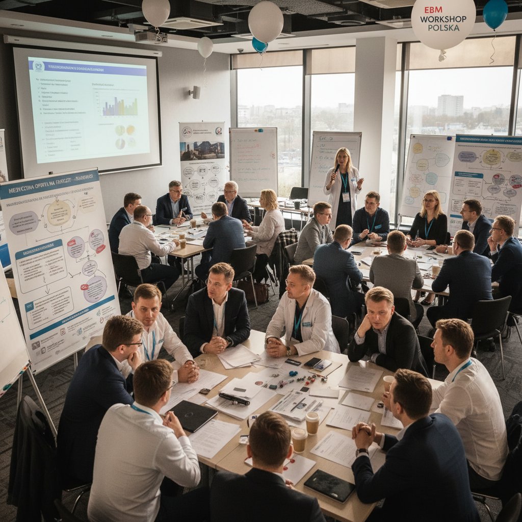 Szkolenie EBM w Polsce – lekarze na sali konferencyjnej