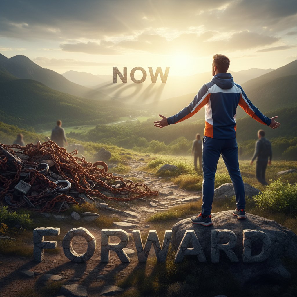 Osoba patrząca pewnie w przyszłość, z energią i motywacją po doświadczeniu ignorowania