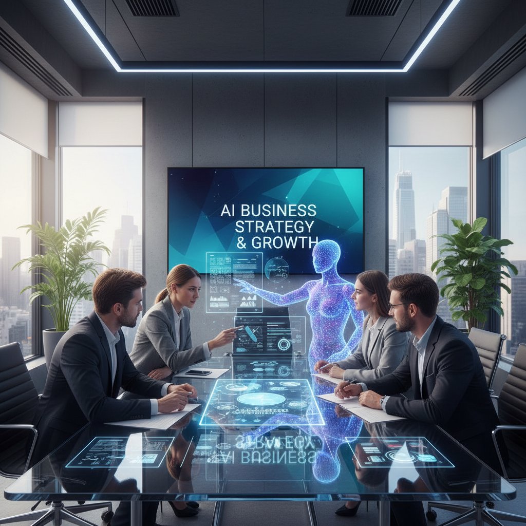 Konsultant i AI współpracują w zespole