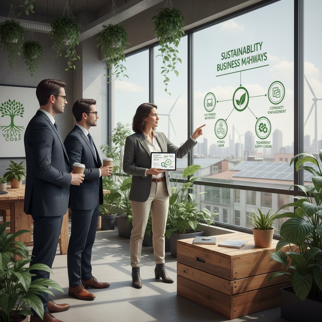 Konsultant oceniający autentyczność działań firmy w zakresie zrównoważonego rozwoju