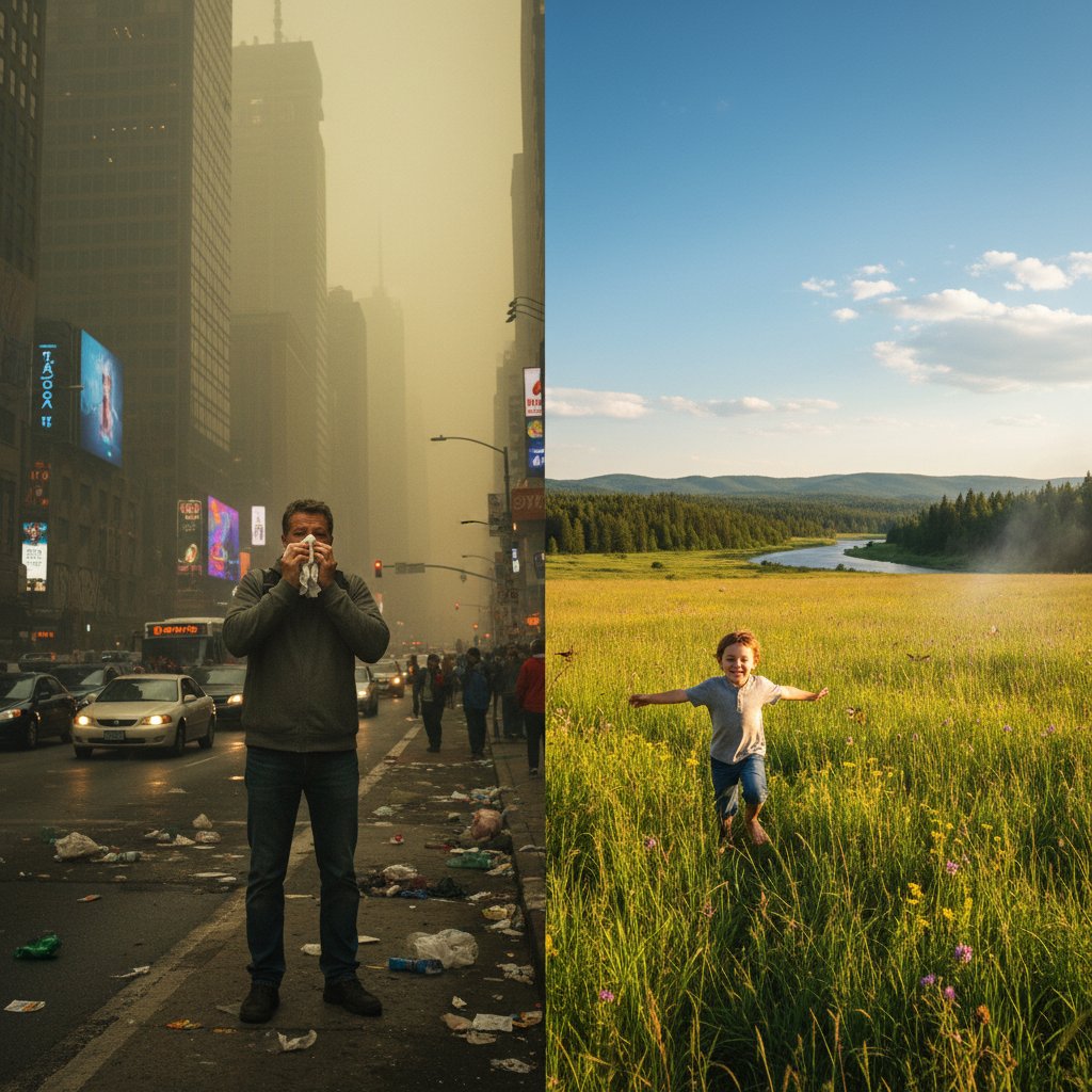 Porównanie kataru w mieście i na wsi – wpływ środowiska.