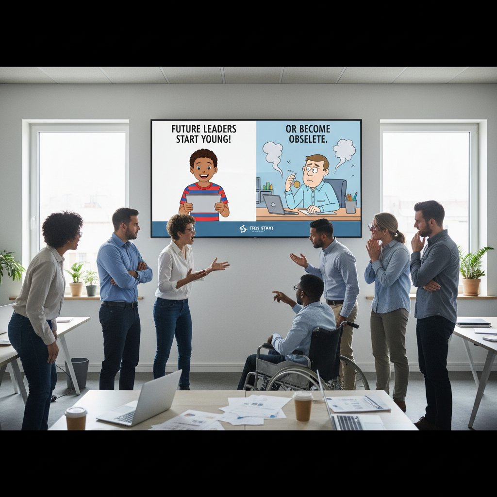 Reakcje ludzi na kontrowersyjną kampanię reklamową, dyskusja przy ekranie