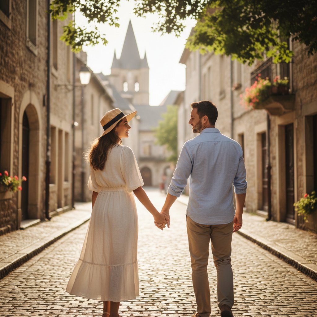 Rezonans limbiczny w bliskiej relacji partnerskiej – dwie osoby trzymające się za ręce, subtelna mowa ciała