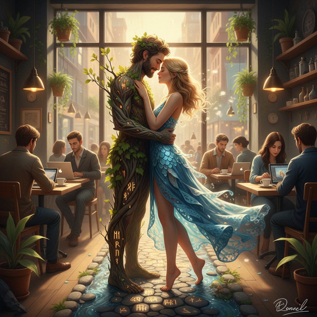 Para w intymnym objęciu, symbolizująca transformacyjną moc seksu tantrycznego w codziennym życiu