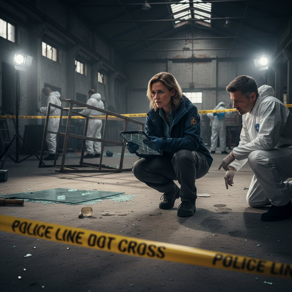 Analiza miejsca zbrodni przez psychologa kryminalnego z wykorzystaniem notatek i dokumentacji