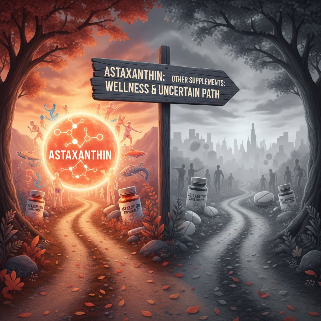 Symboliczne zdjęcie rozwidlenia dróg jako metafora wyboru odpowiedniej ścieżki suplementacji