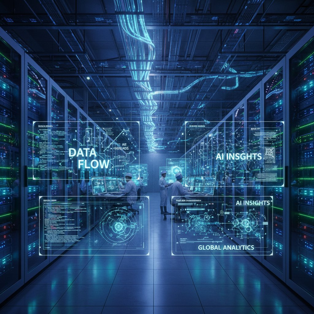 Nowoczesne centrum danych z zespołem analizującym big data i AI