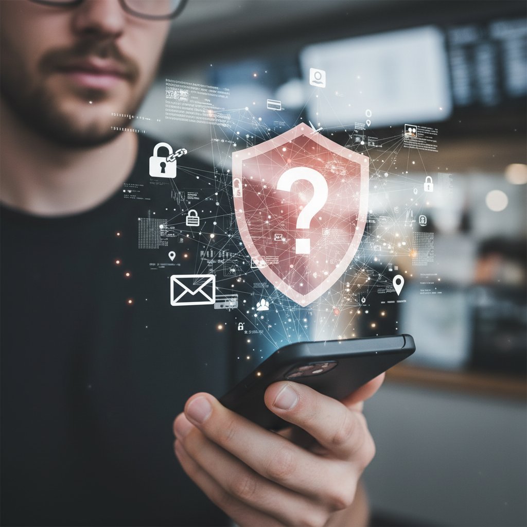 Symboliczne zdjęcie: ręka przekazująca smartfona, łagodne światło, sylwetka osoby w tle