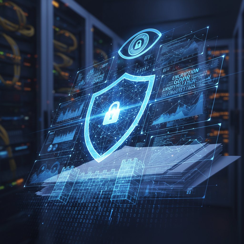 Photo of an IT professional nervously checking server logs, symbolizing data privacy risks in document analytics