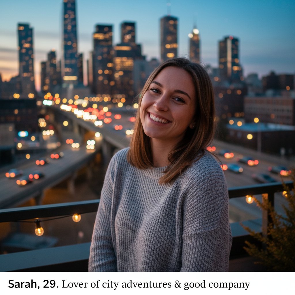 Autentyczne zdjęcia profilowe w aplikacji, różne emocje, miejska sceneria, jak znaleźć chłopaka