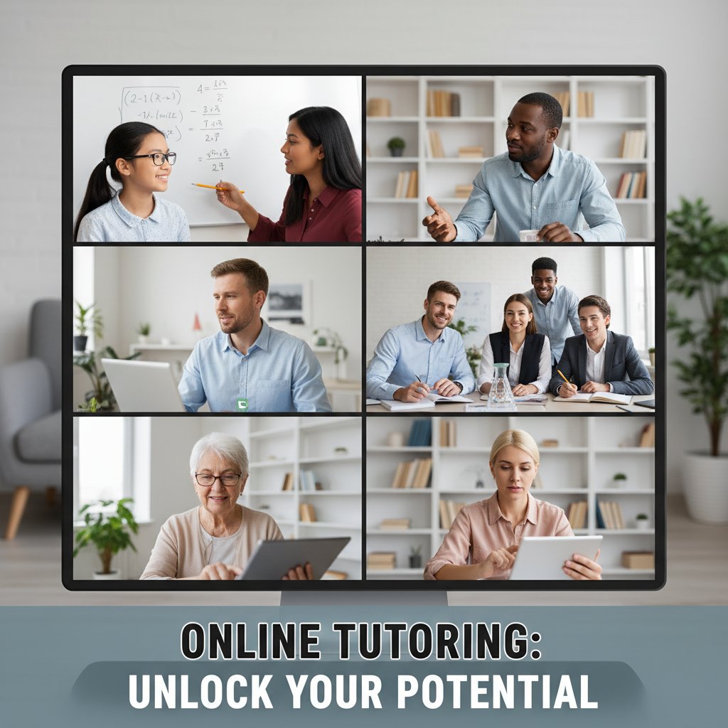 Demografia użytkowników giełdy online korepetycje – młodzież, studenci, dorośli przy komputerze