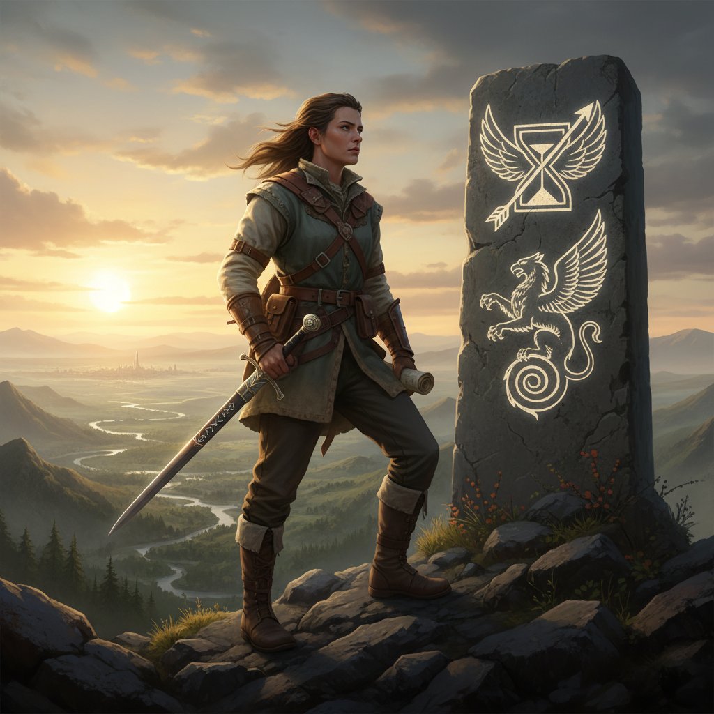 Zdjęcie osoby patrzącej z determinacją w dal, symboliczna scena pokazująca gotowość do działania