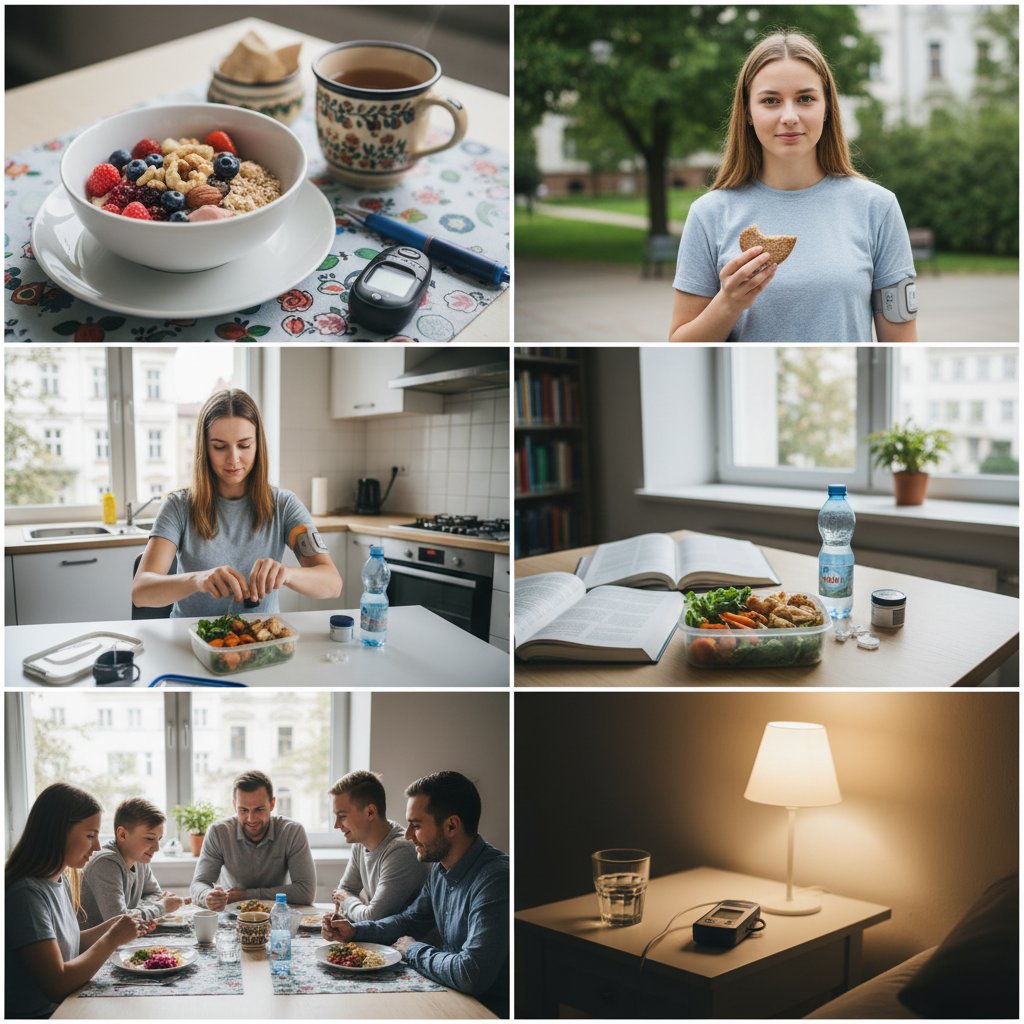 Codzienne życie diabetyka w Polsce, posiłki, monitoring glikemii