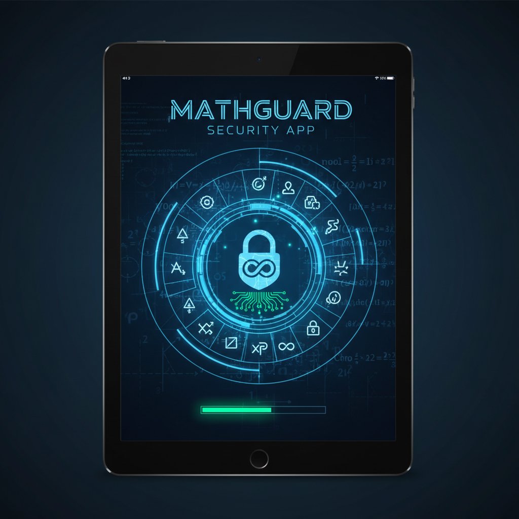 Bezpieczeństwo danych w aplikacjach do nauki matematyki online, symboliczny zamek cyfrowy na ekranie