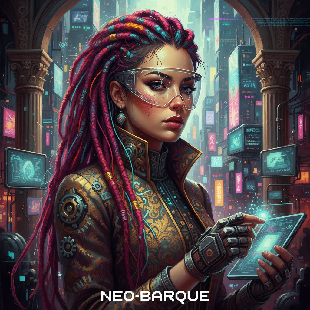 Efektowne portrety cyfrowe AI w różnych stylach – klasyczny, cyberpunk, retro