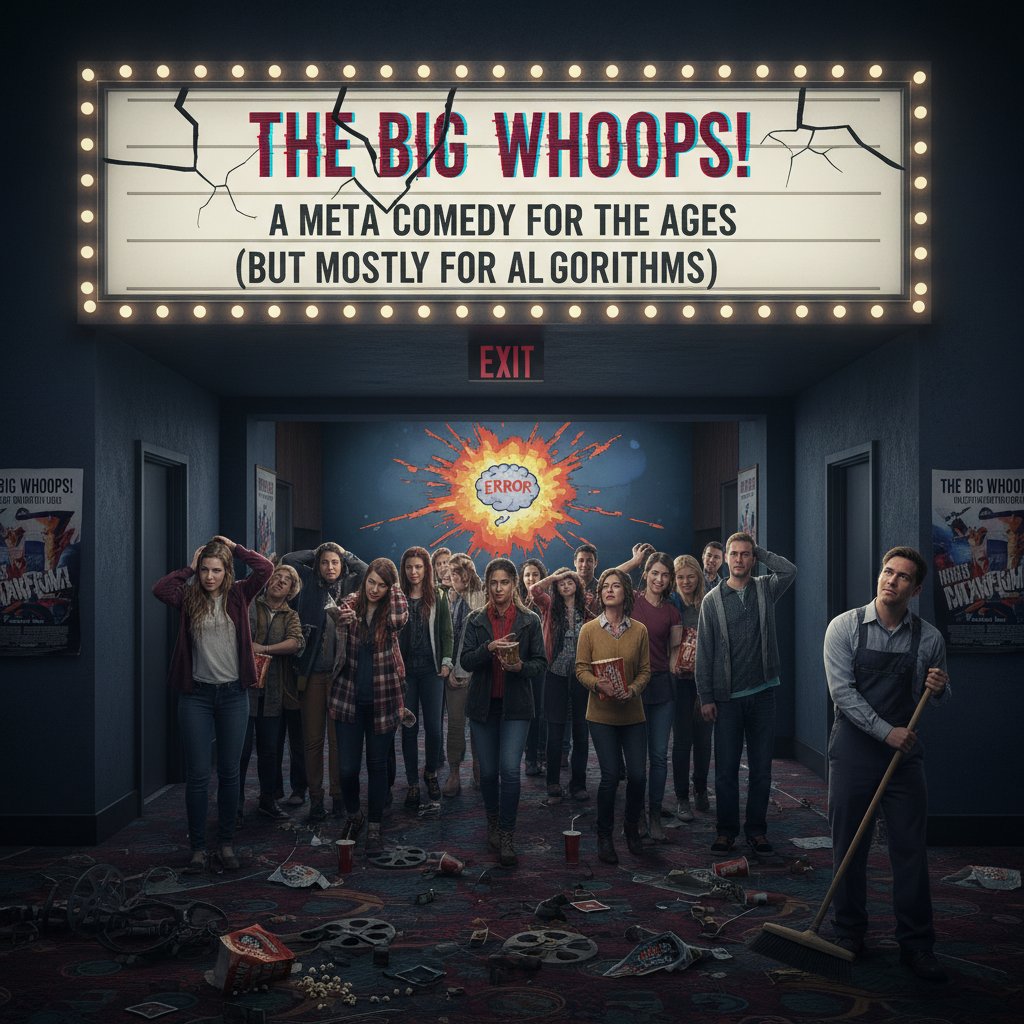 Photo of a disappointed audience leaving a movie theater, signifying backlash to failed meta comedies