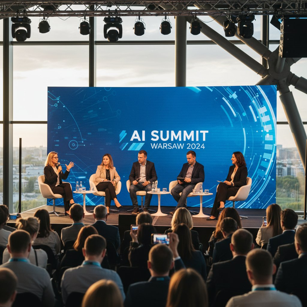 Panel dyskusyjny o AI podczas konferencji w Warszawie – polskie inicjatywy