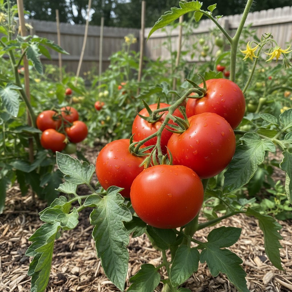 Zbliżenie na odmianę pomidora odporną na choroby, odporność roślin