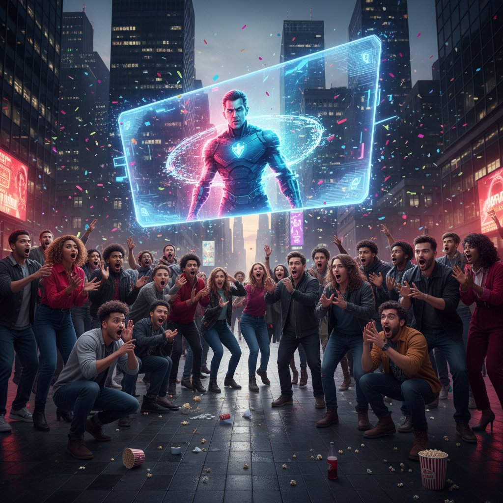 People responding to a culturally challenging scene in an interactive movie