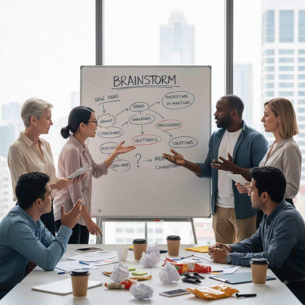 Spór pokoleniowy podczas burzy mózgów, integracja zespołu